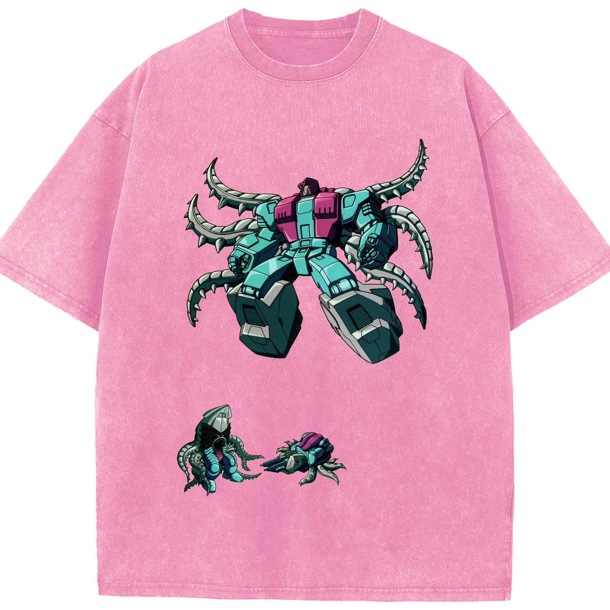 （画像用）  綿100% ヴィンテージ風 半袖Tシャツ（フロントプリント）